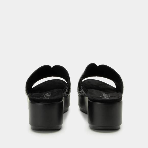 NEW ALEGRIA women's triniti comfort flatform sandal in not a cheetah - Picture 5 of 6